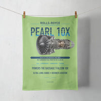 Thumbnail for PEARL 10X design on light green towel