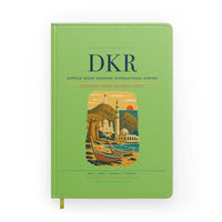 Thumbnail for Leopold Sedar Senghor International Airport (DKR) design on light green notebook