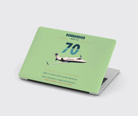 Thumbnail for Bombardier Learjet 70 design on light green MacBook case