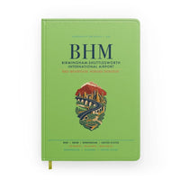 Thumbnail for Birmingham-Shuttlesworth International Airport (BHM) design on light green notebook