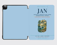 Thumbnail for Jackson–Medgar Wiley Evers International Airport (JAN) design on light blue ipad tablet case