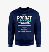 Thumbnail for Tecnam P2006T design on navy blue sweatshirt