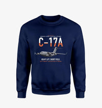 Thumbnail for C-17A Globemaster III design on navy blue sweatshirt