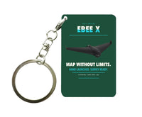 Thumbnail for AgEagle eBee X Key Chain design on dark green key chain