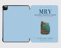 Thumbnail for Monterey Regional Airport (MRY) design on light blue ipad tablet case