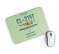 Thumbnail for Canadair CL-215T design on light green rectangle mouse pad