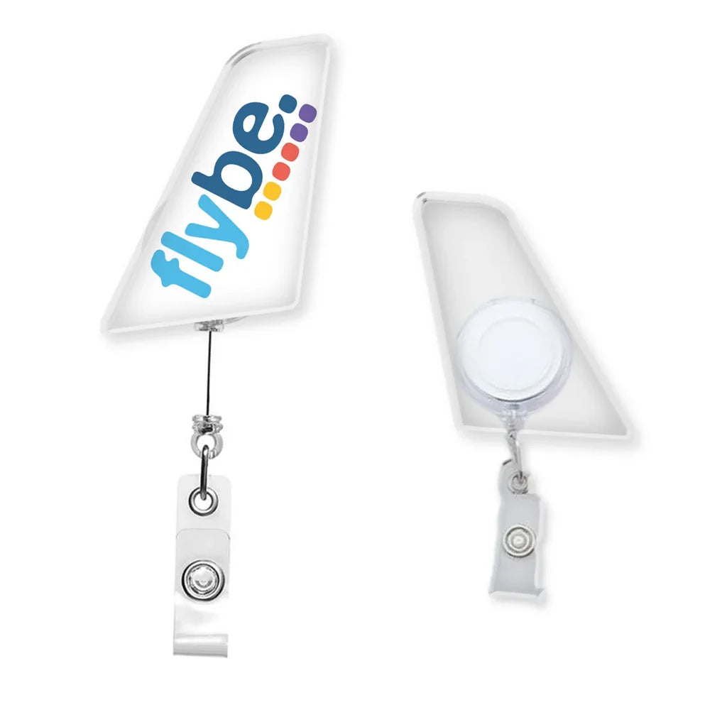 Flybe airline（1） Designed Tail Shape Retractable ID Card Badge - view 4