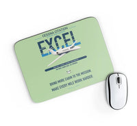 Thumbnail for Cessna Citation Excel design on light green rectangle mouse pad
