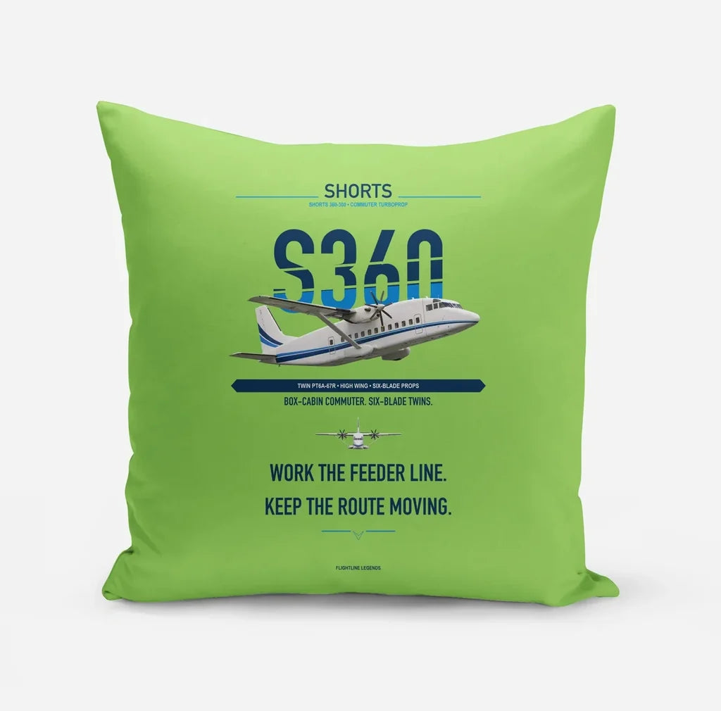 Shorts 360-300 design on light green pillow