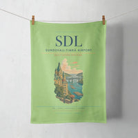 Thumbnail for Sundsvall-Timrå Airport (SDL) design on light green towel
