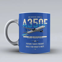 Thumbnail for A350F Mug design on blue airbus