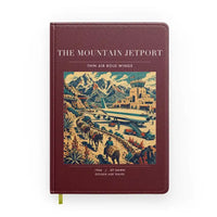 Thumbnail for VINTAGE G4123 - The Mountain Jetport - Designed Notebooks design on darkred