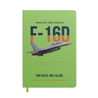 Thumbnail for F-16D Fighting Falcon Two Seats One Falcon design on light green notebook