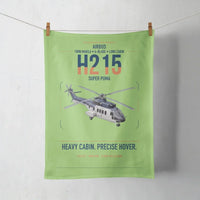 Thumbnail for Airbus H215 design on light green towel