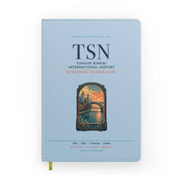 Thumbnail for Tianjin Binhai International Airport (TSN) design on light blue notebook