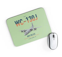 Thumbnail for WC-130J Hurricane Hunter design on light green rectangle mouse pad