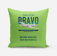 Thumbnail for Cessna Citation Bravo design on light green pillow