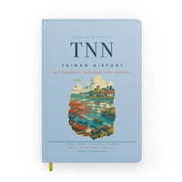 Thumbnail for Tainan Airport (TNN) design on light blue notebook