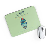Thumbnail for Afonso Pena International Airport (CWB) design on light green rectangle mouse pad