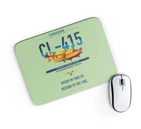 Thumbnail for Canadair CL-415 design on light green rectangle mouse pad