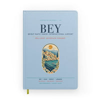 Thumbnail for Beirut Rafic Hariri International Airport (BEY) design on light blue notebook