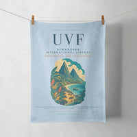 Thumbnail for Hewanorra International Airport (UVF) design on light blue towel