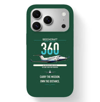 Thumbnail for Beechcraft King Air 360 design on dark green magsafe iphone case, for iPhone 17 Pro