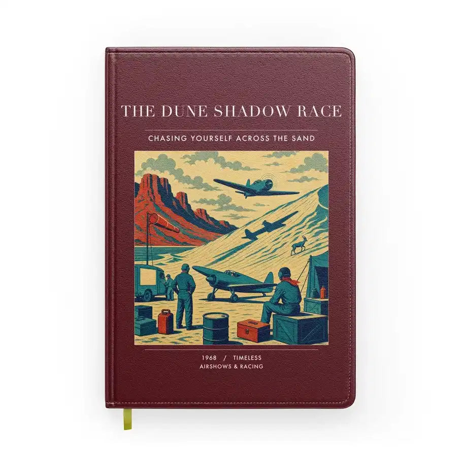VINTAGE G4334 - The Dune Shadow Race - Designed Notebooks design on darkred