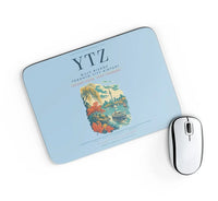 Thumbnail for Billy Bishop Toronto City Airport (YTZ) design on light blue rectangle mouse pad