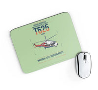 Thumbnail for Turkish Aerospace T625 Gökbey design on light green rectangle mouse pad