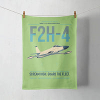 Thumbnail for F2H-4 Banshee design on light green towel