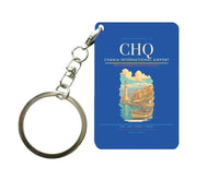 Thumbnail for Chania International Airport (CHQ) design on blue key chain