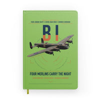 Thumbnail for Avro Lancaster B I design on light green notebook