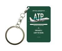 Thumbnail for British Aerospace ATP Key Chain design on dark green key chain