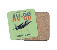 Thumbnail for AV-8B Harrier II design on light green 1 piece coaster