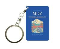 Thumbnail for Governor Francisco Gabrielli International Airport (MDZ) design on blue key chain
