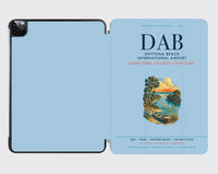 Thumbnail for Daytona Beach International Airport (DAB) design on light blue ipad tablet case