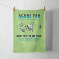 Thumbnail for DJI Agras T40 design on light green towel