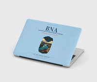 Thumbnail for Nashville International Airport (BNA) design on light blue MacBook case