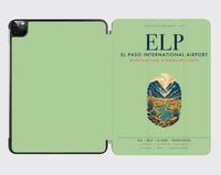 Thumbnail for El Paso International Airport (ELP) design on light green ipad tablet case