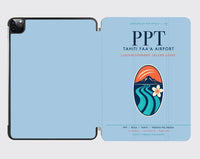 Thumbnail for Tahiti Faa'a Airport (PPT) design on light blue ipad tablet case