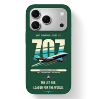 Thumbnail for Boeing 707-320C design on dark green magsafe iphone case