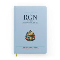Thumbnail for Yangon International Airport (RGN) design on light blue notebook