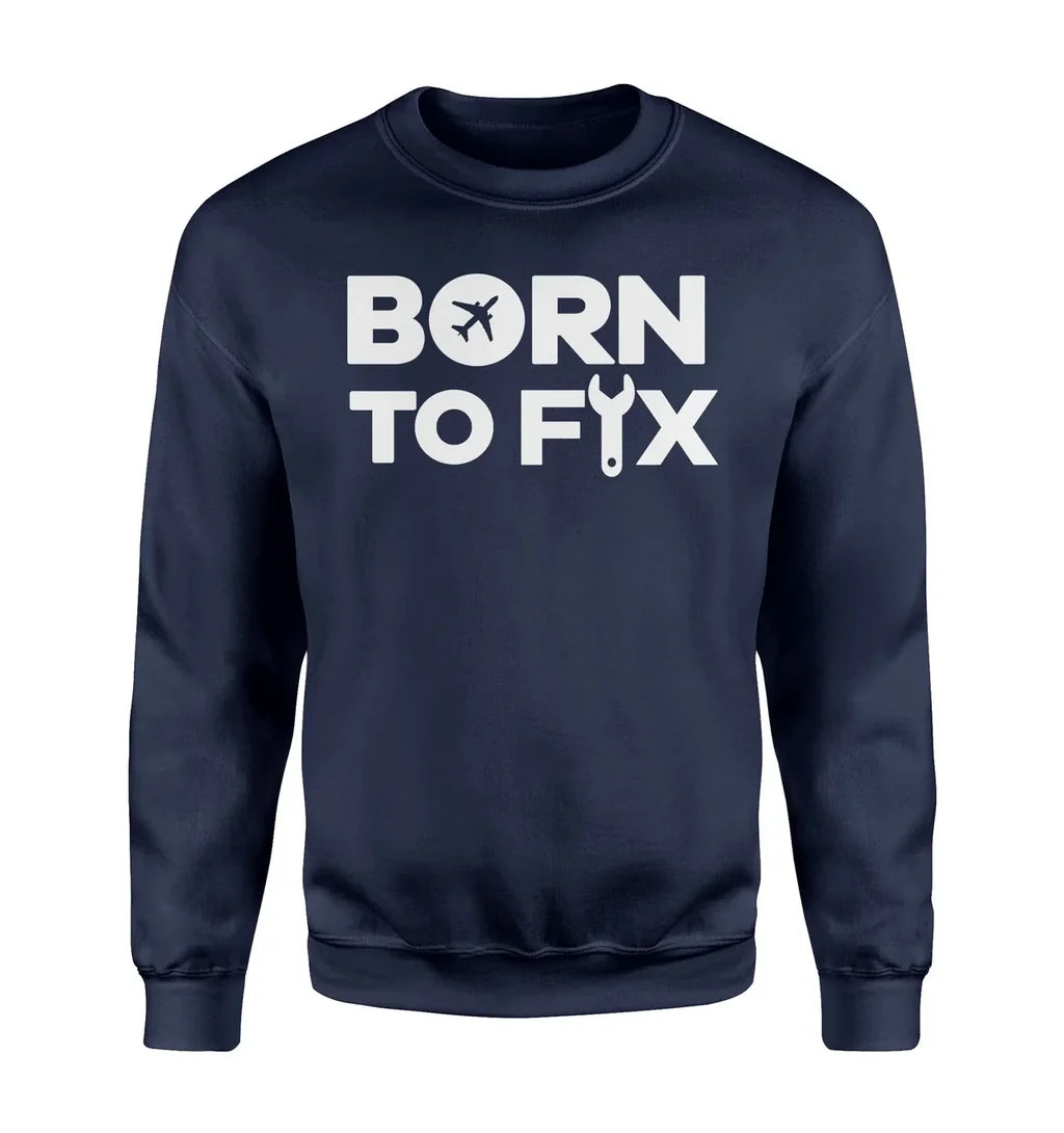 Born To Fix Airplanes Sweatshirt - view 4