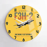 Thumbnail for F3H-2 Demon design on yellow no frame wall clock