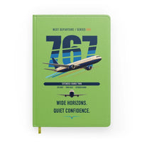 Thumbnail for Boeing 767-300ER design on light green notebook