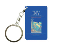 Thumbnail for Inverness Airport (INV) design on blue key chain