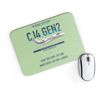 Thumbnail for Cessna Citation CJ4 Gen2 design on light green rectangle mouse pad