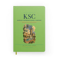 Thumbnail for Košice International Airport (KSC) design on light green notebook