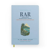 Thumbnail for Rarotonga International Airport (RAR) design on light blue notebook